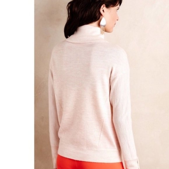 Anthropologie Moth Button Sleeve Dolman Turtleneck - Picture 2 of 6